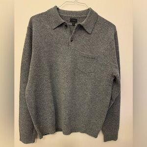 J.Crew Sweater Men’s Size L Gray Lambs Wool